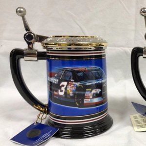 Two Dale Earnhardt THE INTIMIDATOR Mint Collector Tankard Mug W/Certificate